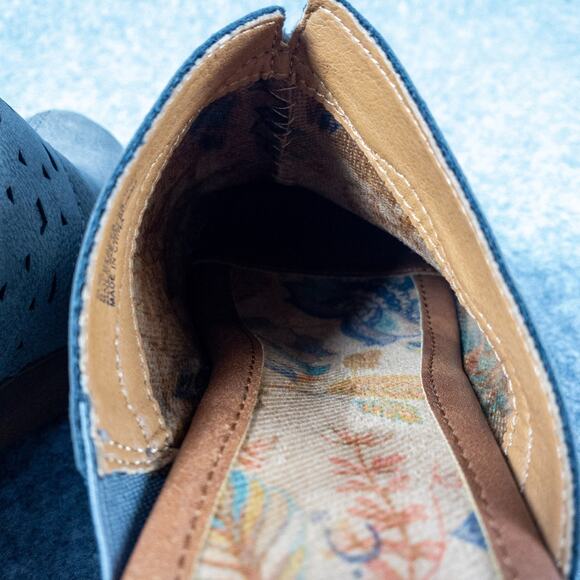 NWOB BOC Jinny Clogs Gray Block Heels Slip-On Y2K Cottagecore Boho Women's Sz 6M - Picture 13 of 13